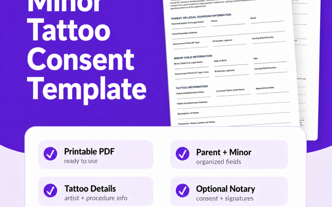 Minor Tattoo Consent