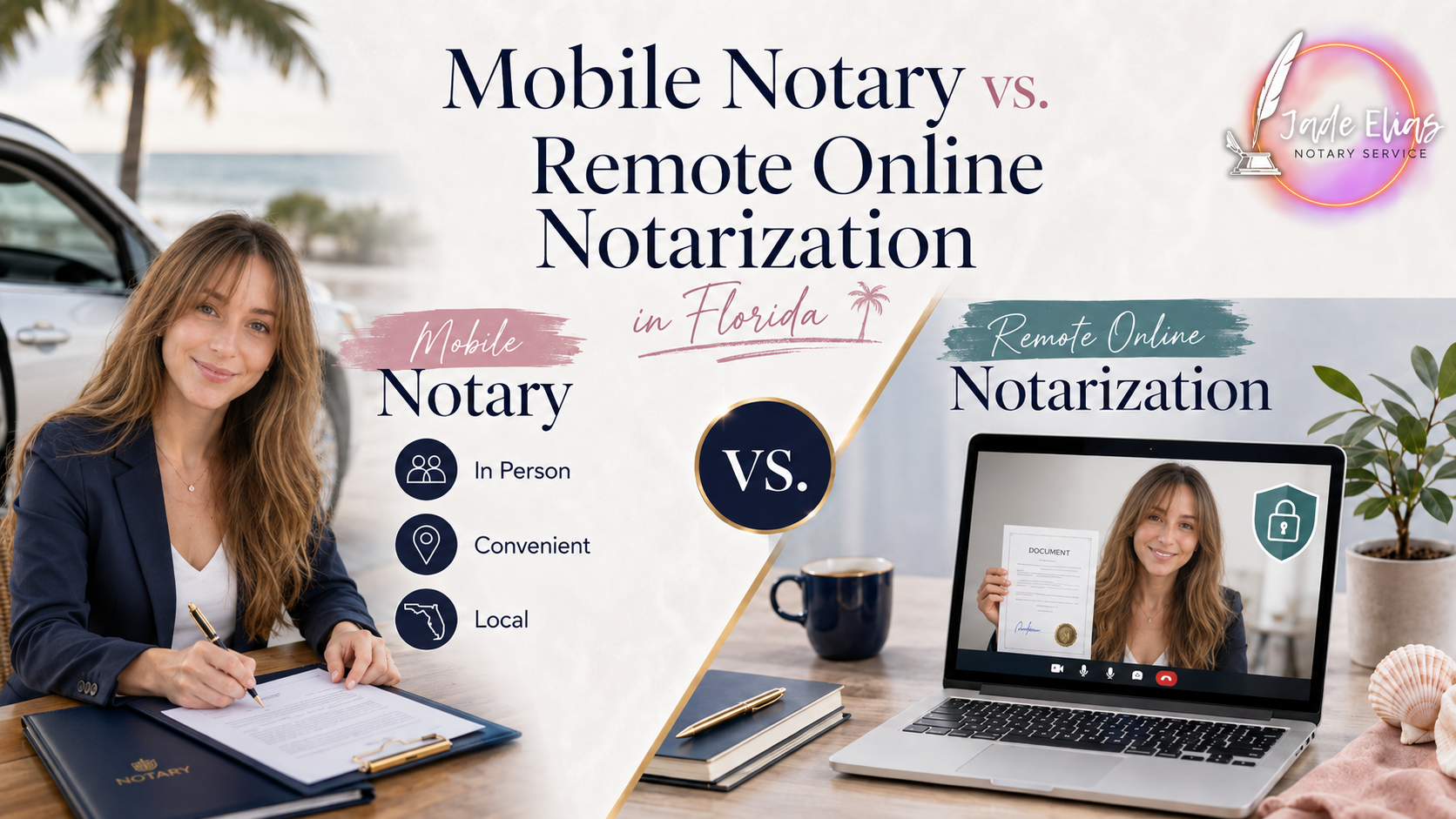 Mobile Notary vs. Remote Online Notarization in Florida